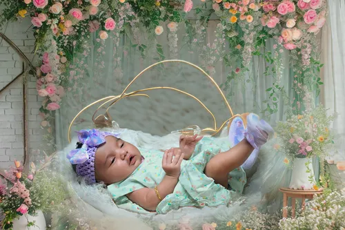 Sleeping Newborn In Basket With Fur Setup Lucknow Studio AD 87219 DSC 0047 